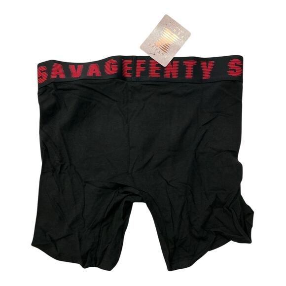 Savage X Fenty Boxer Briefs Black Size M Men's Underwear New with Tags - Picture 2 of 4